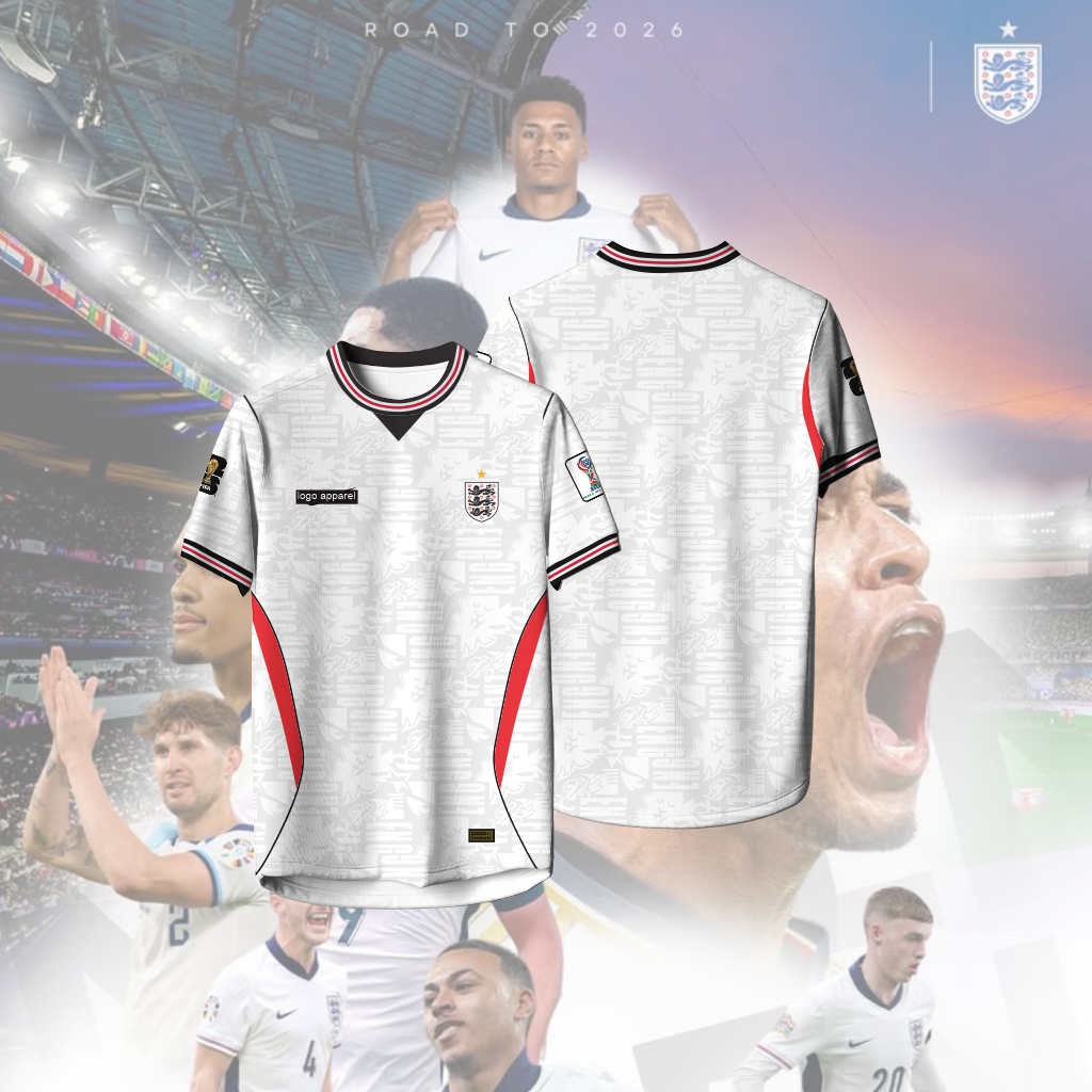 England Home World Cup 2026 Jersey (Free Custom Name & Back Number)