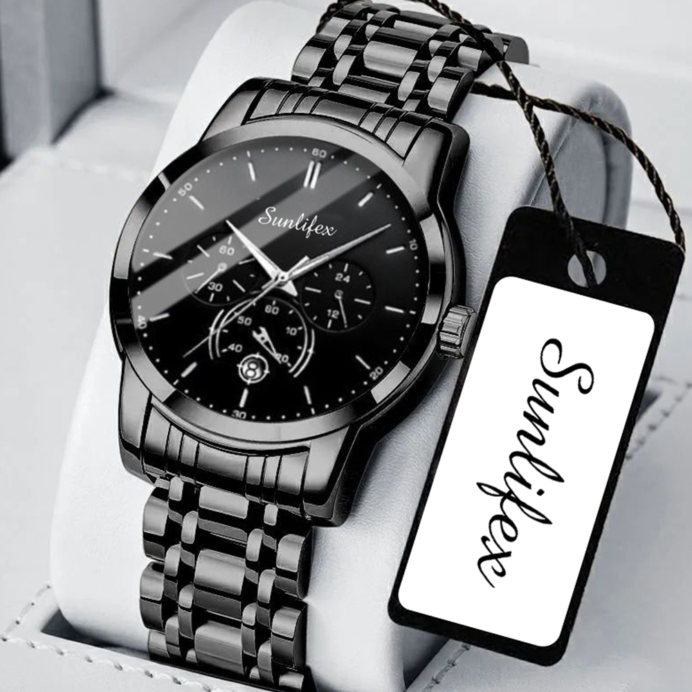 Sunlifex Jam Tangan Expedition Pria Asli Bisnis Kasual Anti Air Jam Tangan Cowok Keren