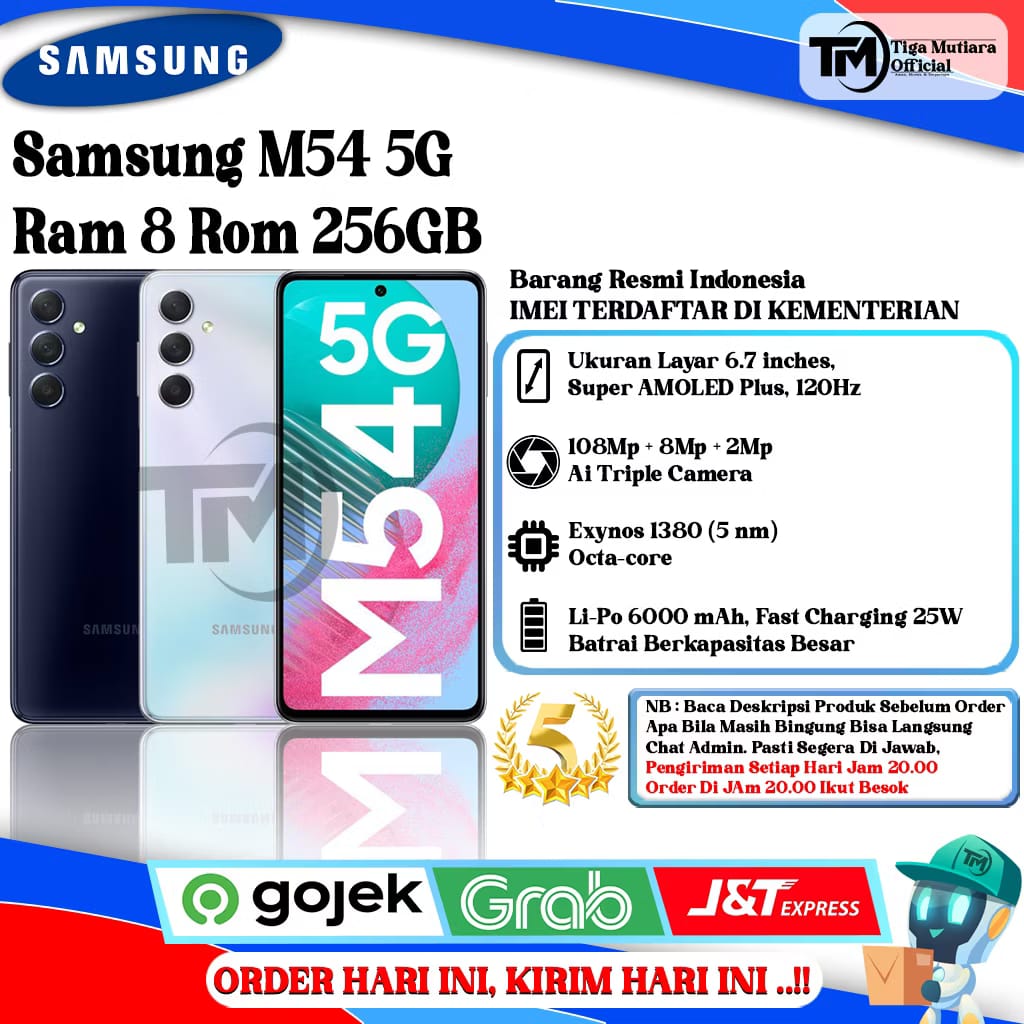 Samsung M54 5G Ram 8GB Rom 256GB Harga  4,299,000 Ringgit*Penghantaran Percuma
