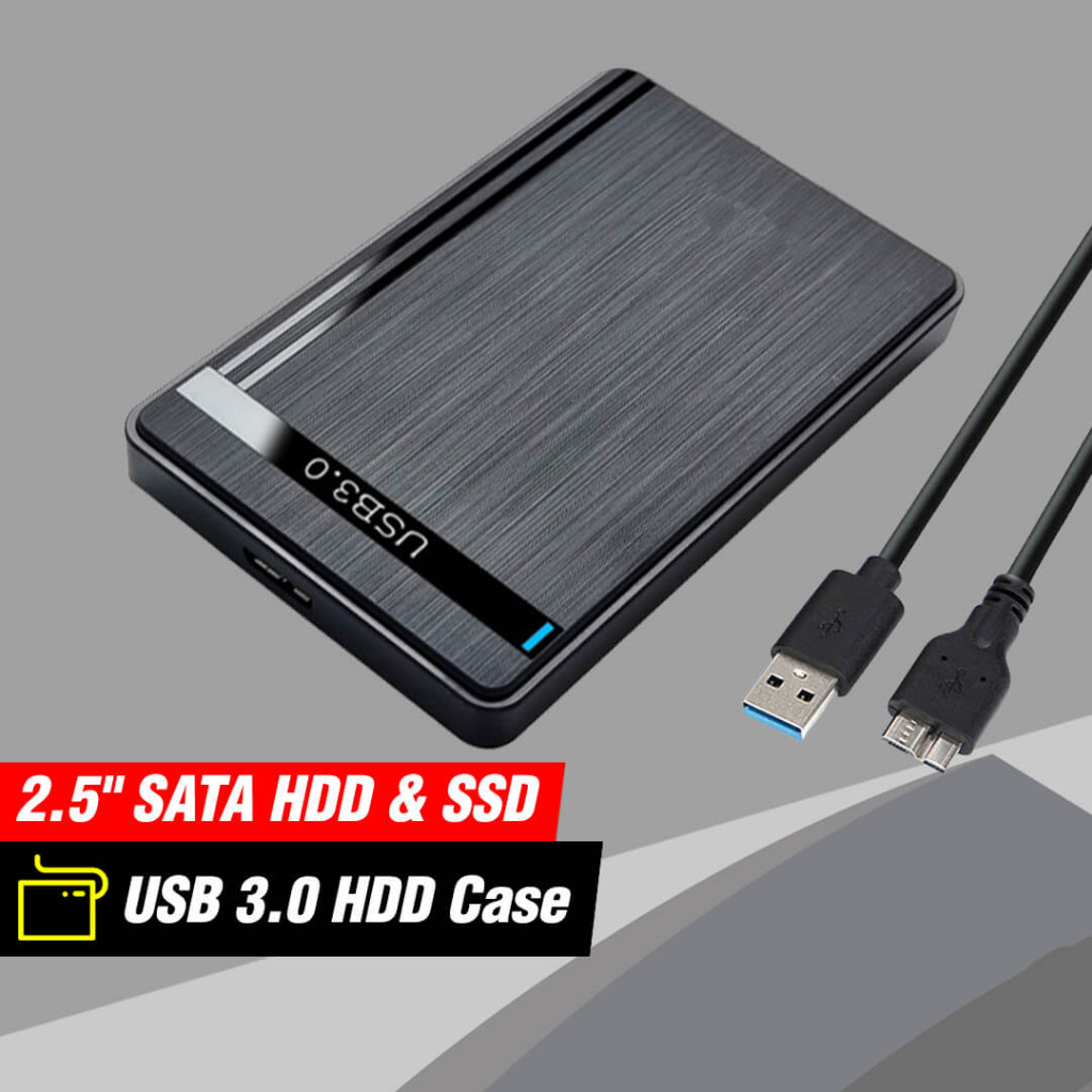 External USB 3.0 Hard Disk Casing / 2.5” Sata Hdd Enclosure Case with Cable Harga 35,000 rupiah*Gratis Ongkir