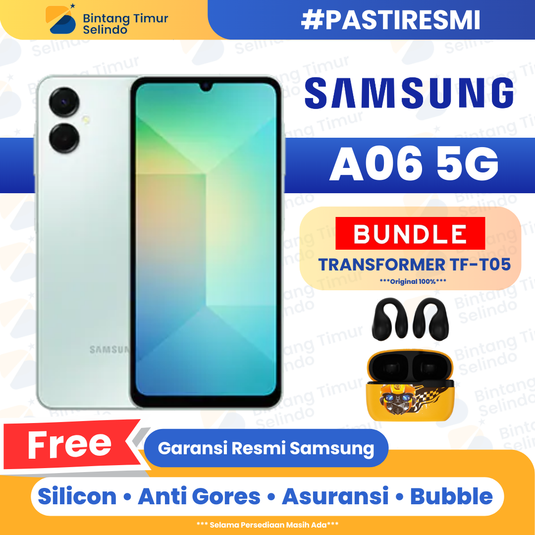 Samsung Galaxy A06 5G 6/128GB-1 year official warranty Harga 2,090,000 rupiah*Gratis Ongkir