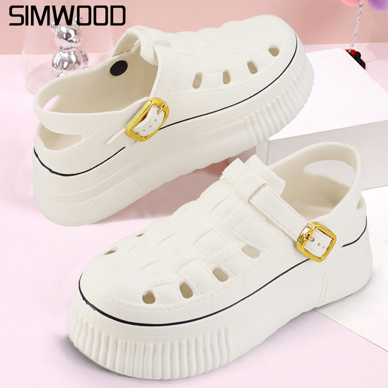 Simwood Baim Sandals for Adult Women Wedge Shoes Jelly Sandals for Korean Girls Fuji Sandals for Women High Harga 26,000 rupiah*Gratis Ongkir