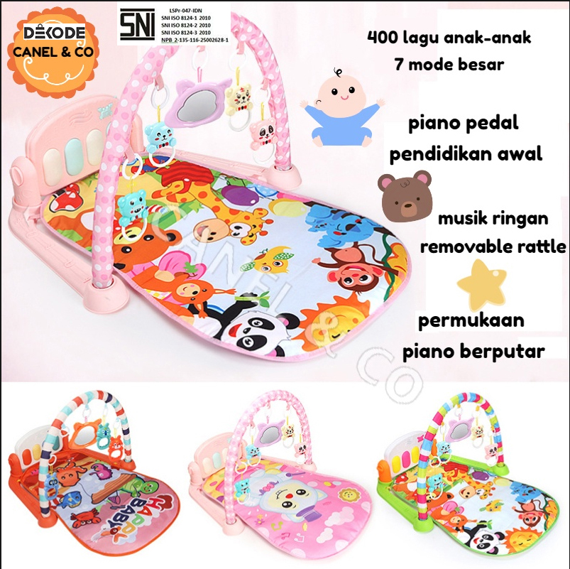 Canel & Co baby play gym baby toys Rattle & piano playmat mat/mattress baby playgym musical