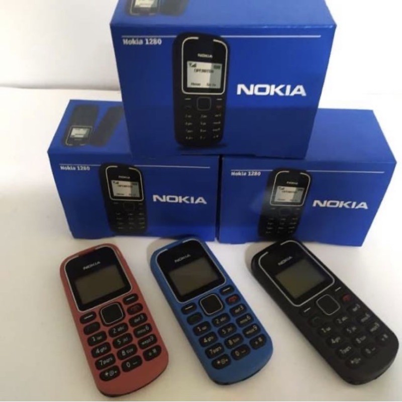 HP Nokia 1280 (new) [1 year warranty] flashlight | HP old school Single SIM | cheapest flashlight New Harga 79,900 rupiah*Gratis Ongkir