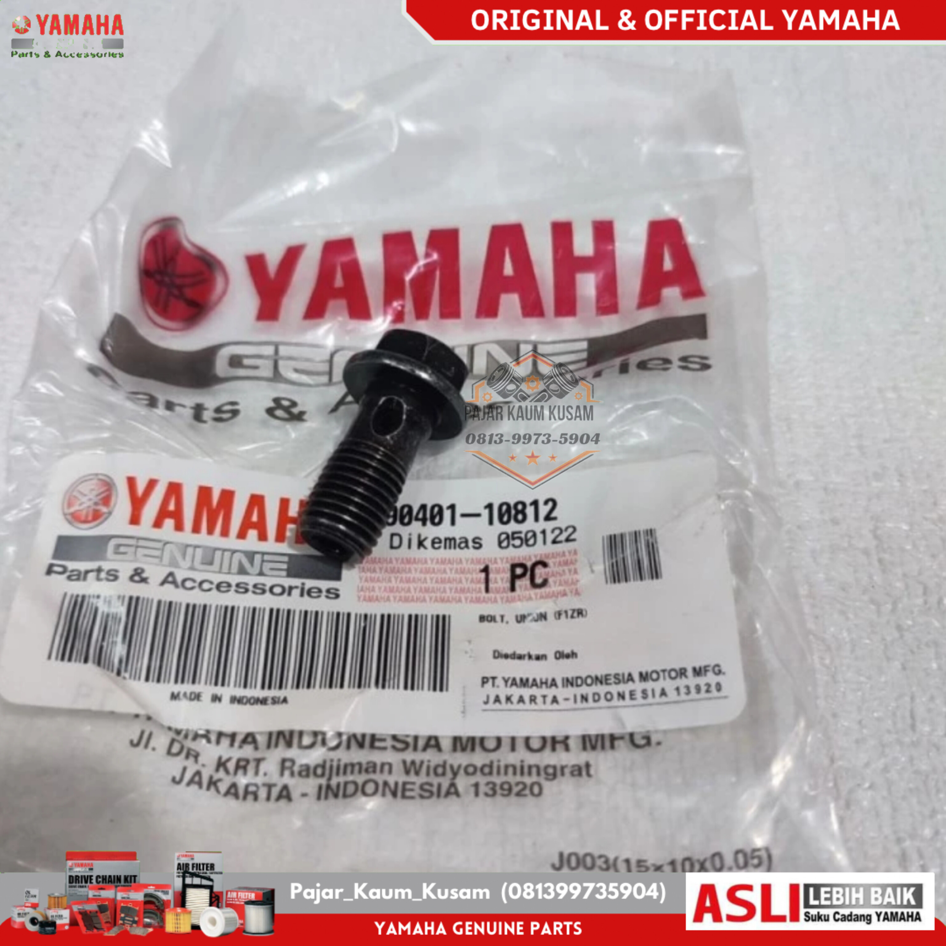 BAUT SELANG REM DEPAN RX KING RXS ORIGINAL.90401-10812.BOLT, UNION Giá 15,000 Đồng*Miễn phí vận chuyển