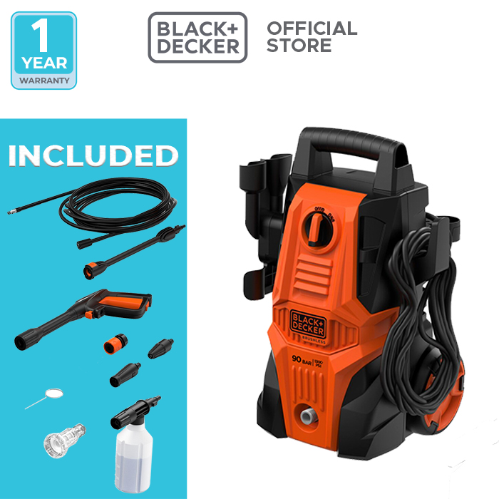 Black+Decker High Pressure Washer / Mesin Cuci Steam 900W BEPWB1740LP Harga 1,747,900 rupiah*Gratis Ongkir