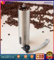 PROMO!! Alat Penggiling Kopi Coffee Bean Grinder Stainless Steel - E805 - Silver