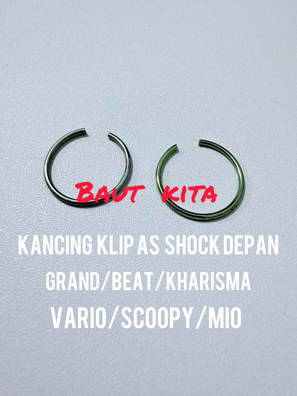 50/100 PCs promotion wire snap clip lid as shock front 19mm beat/Vario/Mio/Grand Harga 30,000 rupiah*Gratis Ongkir