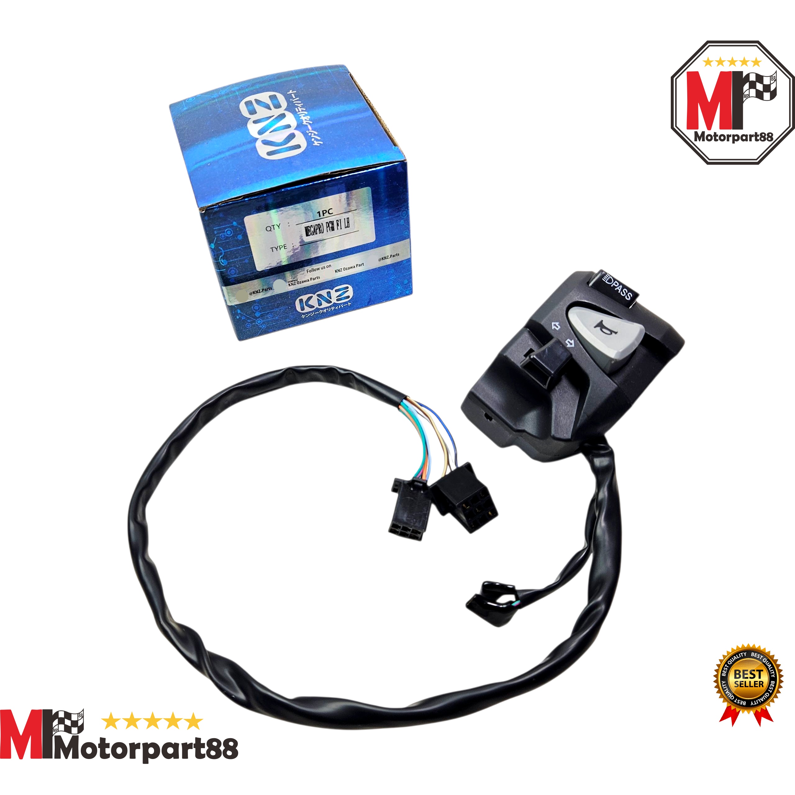 LH megapro GM fi Kye KNZ left handle holder light switch Harga 81,000 rupiah*Gratis Ongkir
