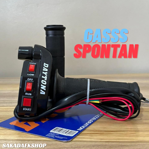 Daytona Spontaneous Gas 3 Buttons / 2 Buttons Universal Motorcycle Gas Control Accessories Universal for All Types of Motorcycles Harga 31,500 rupiah*Gratis Ongkir