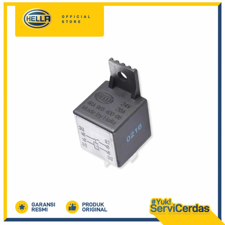 HELLA - Relay 24V (4 Kaki) Harga  48,000 Ringgit*Penghantaran Percuma