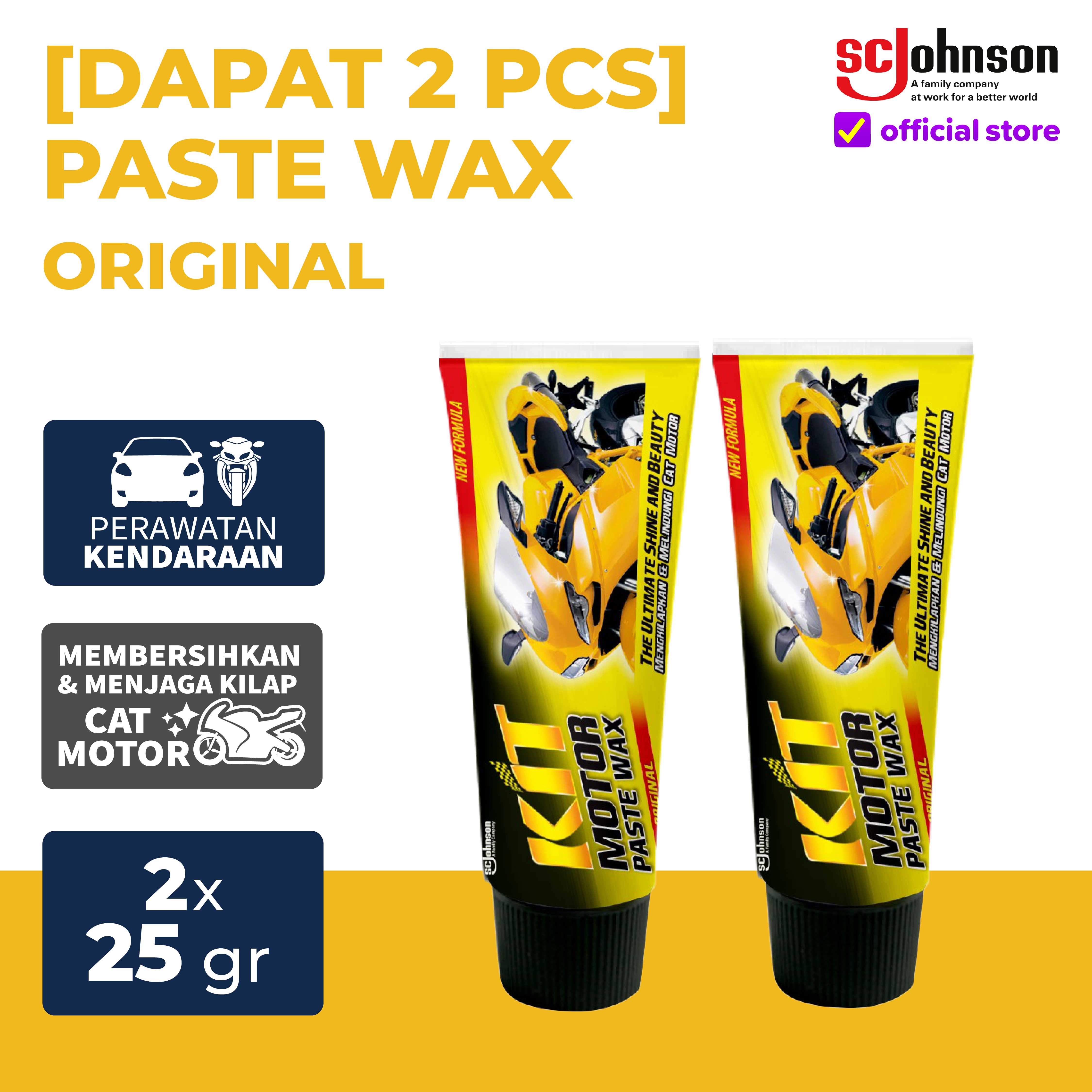 (Dapat 2pcs) KIT Motor Paste Wax Pengkilap Cat Motor Original 25g Harga  14,560 Ringgit*Penghantaran Percuma