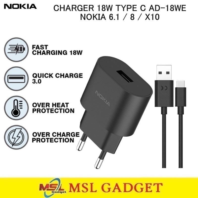 18w Charger Nokia Original Charger Price Genuine Nokia USB-C