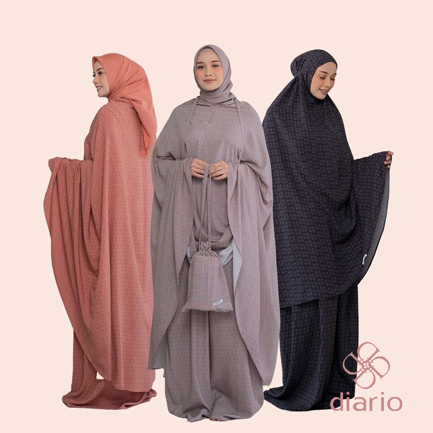 Diario - Mukena Dewasa Rayon Lunara 2 in 1 Harga 270,630 rupiah*Gratis Ongkir