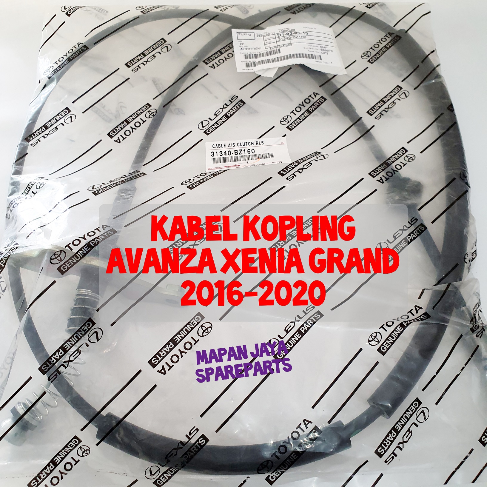 KABEL KOPLING TOYOTA AVANZA XENIA GRAND NEW 2016 - 2020 Harga 385,900 rupiah*Gratis Ongkir