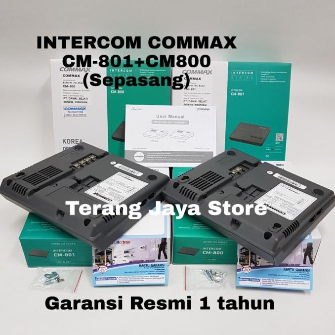 PROMOSI - INTERCOM COMMAX CM-801 + CM-800 (2 PCS) INTERCOM COMMAX CM801 + CM800 Harga 746,000 rupiah*Gratis Ongkir