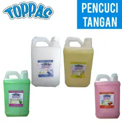 Sabun Toppas JERIGEN Strawberry Lemon Apple Jasmine Sabun Pencuci Tangan 5 Liter Cocamidopropyl Betaine Sabun Cuci Tangan