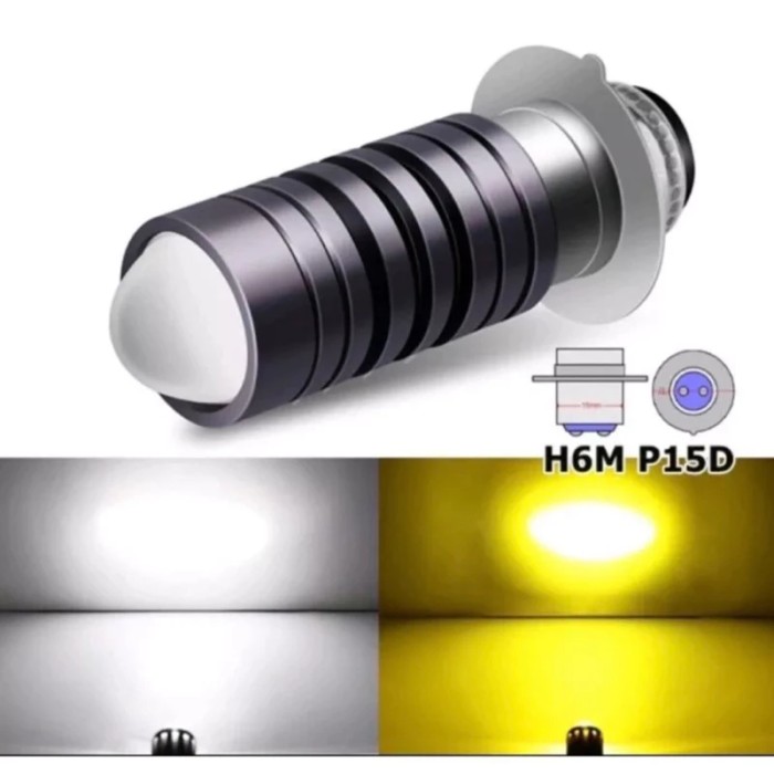 LED H6 high low laser - lampu depan motor bebek matic 2 mode super terang Harga 21,000 rupiah*Gratis Ongkir