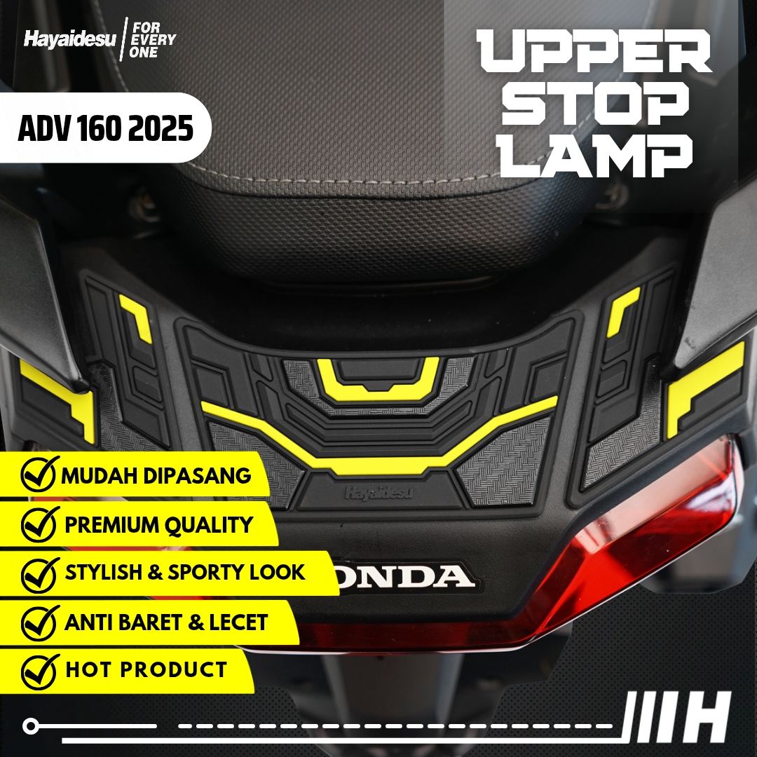 Hayaidesu Honda Adv 160 2025 Upper Stop Lamp Body Protector Cover Harga 45,000 rupiah*Gratis Ongkir