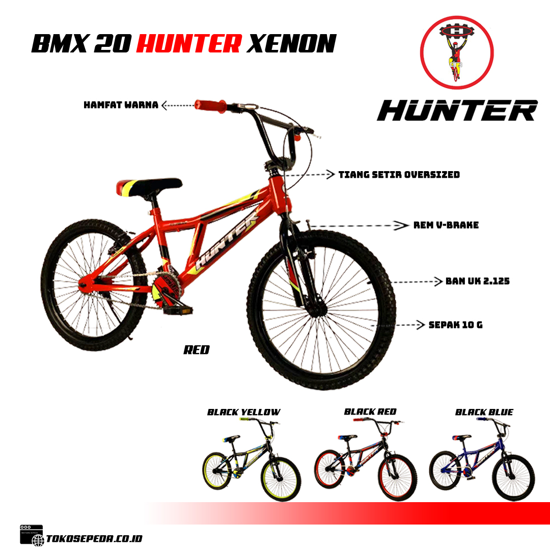 SEPEDA BMX 20 INCH HUNTER XENON NEW 