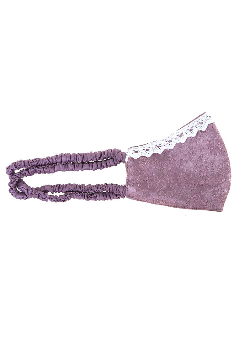 Hamlin Evelyn Masker Wanita Princess Headloop Mask 2 Ply Breathable Material Brokat ORIGINAL - Purple Harga 147,000 Ringgit*Penghantaran Percuma