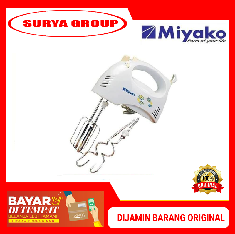 MIYAKO HM 620 Hand Mixer 5 Speed - 100% Original Harga 189,900 rupiah*Gratis Ongkir