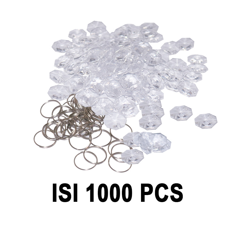 Harga lampu hias	 Eelic Hbck15Mm Isi 1000 Pcs Hiasan Manik Kaca Crystal Berkualitas Tinggi Kaca Kristal Manik Tirai Un 	