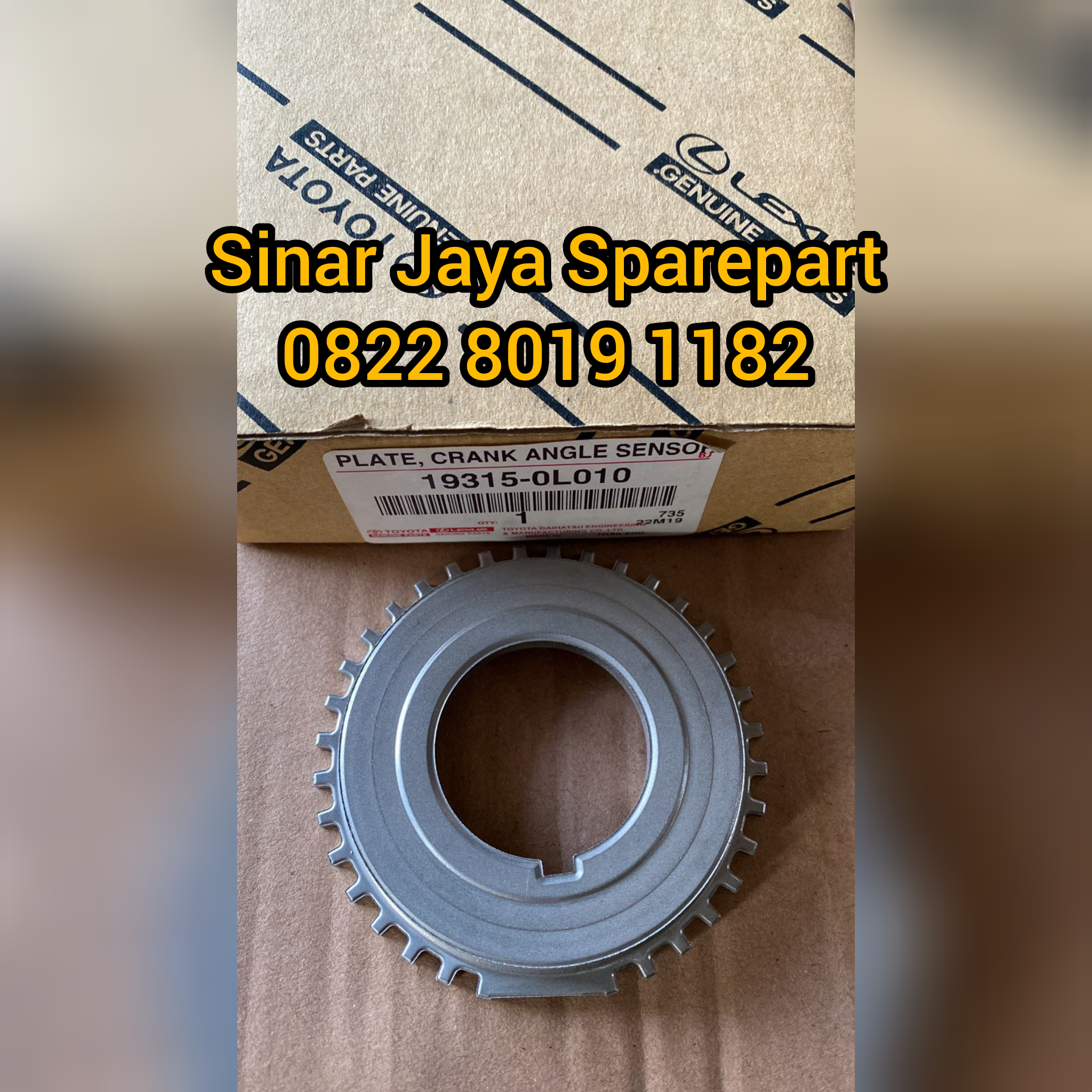 Plate Crank Angle Sensor Toyota Hilux 3000cc 3.0cc Original 19315-0L010 / 19315-30010 Harga 475,000 rupiah*Gratis Ongkir