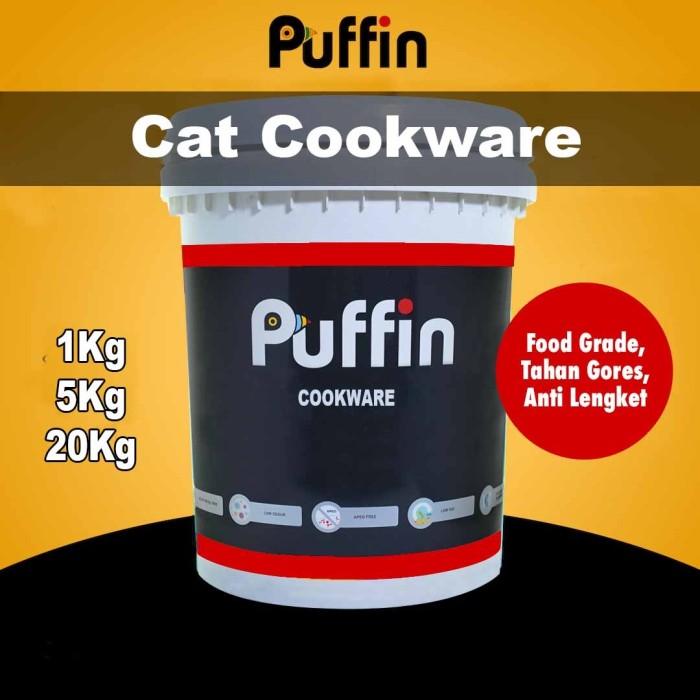 PUFFIN COOKWARE CAT ANTI LENGKET & TAHAN GORES & TAHAN PANAS - TOKOASMA Harga 3,317,000 rupiah*Gratis Ongkir