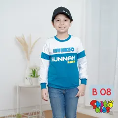 KIS14   Baju Kaos Tema Islami Edukasi  Anak Lengan Panjang   UNISEX Usia 14 tahun  Tanggung.