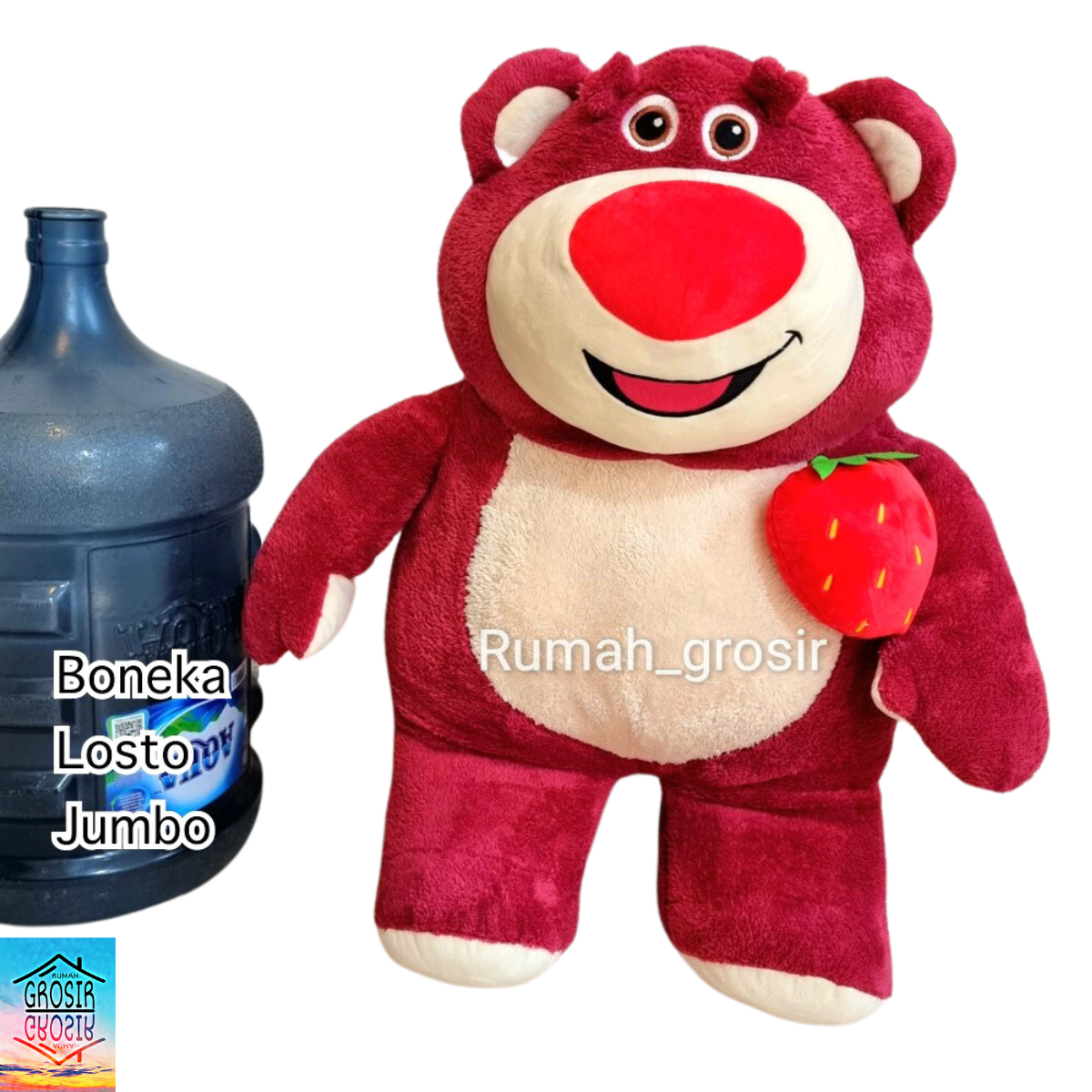 Lotso Jumbo Bear Strawberry Toy Jumbo Size Plush Toy Bear