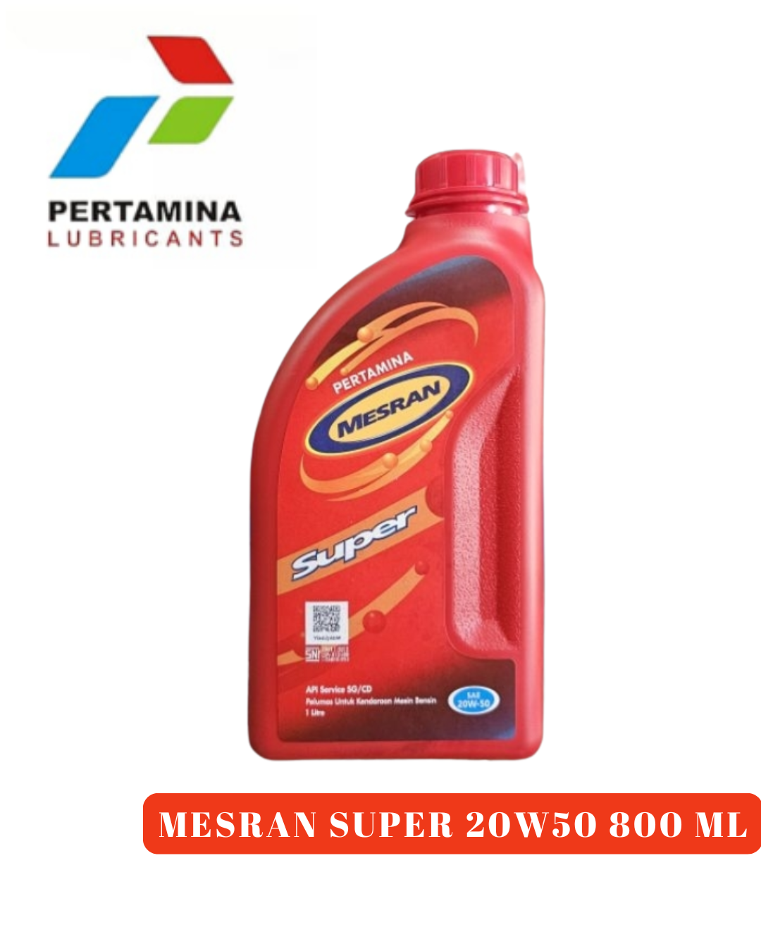 Mesran Super 20w50 800ml Pertamina oil original Harga 54,500 rupiah*Gratis Ongkir