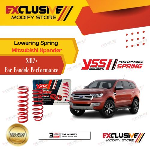 YSS lowering spring kit Ford Everest (2015 +) original Thailand performance per Pendek Harga 6,850,000 rupiah*Gratis Ongkir