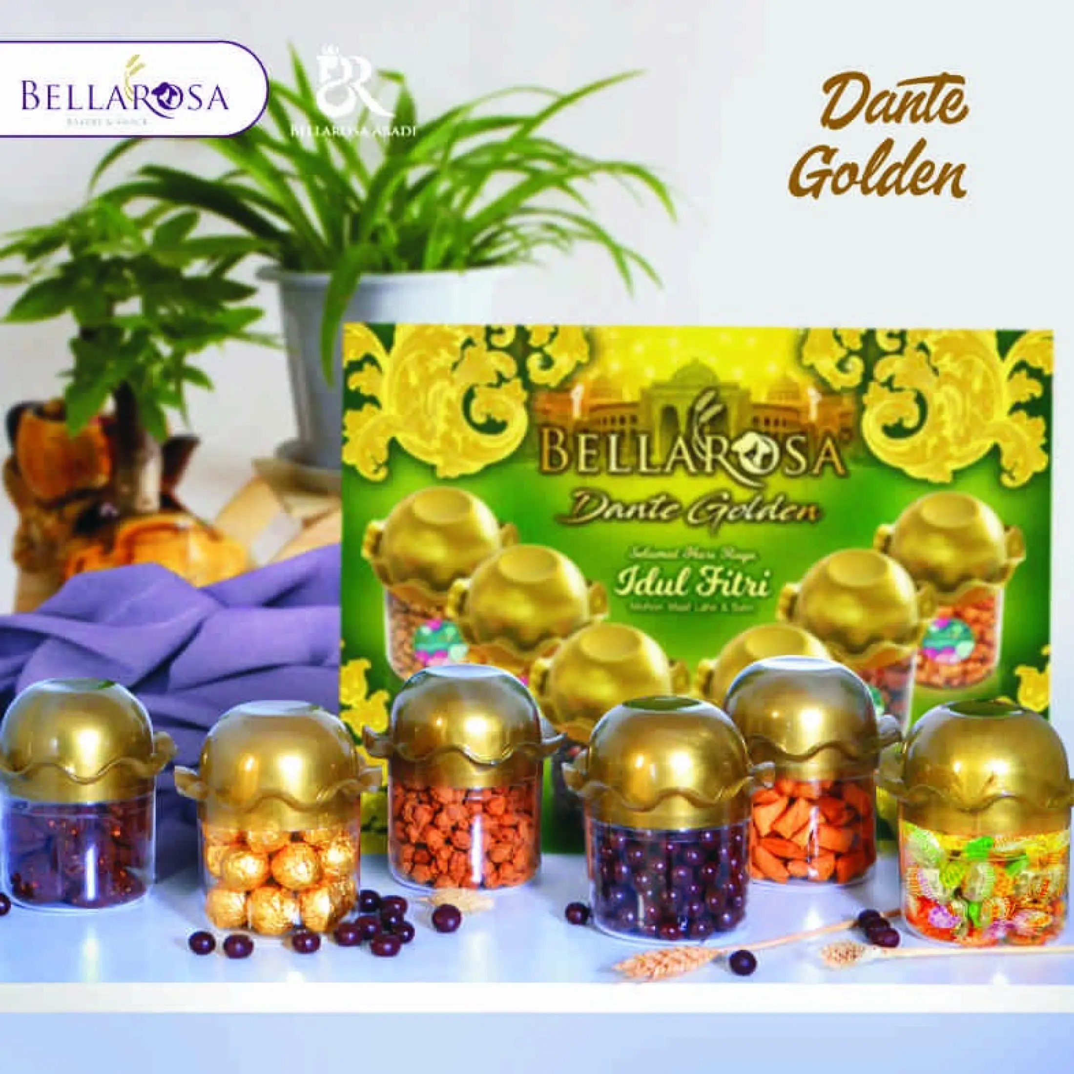 Termurah Parcel Lebaran Kue Kering Bellarosa Dante Golden Dengan Berat 1 Kiloan Produksi Tahun 2021 Paket Kue Kering Bellarosa Dante Golden Bingkisan Hari Raya Idul Fitri Parcel Kue Lebaran