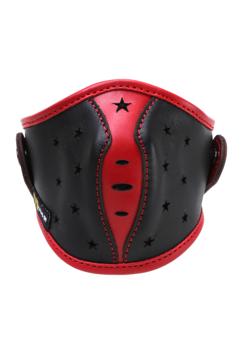 Hamlin Vente Masker Buff Breathable Stars Motive Headloop Mask Material Genuine Leather ORIGINAL - Black Red Harga 1,046,000 Ringgit*Penghantaran Percuma
