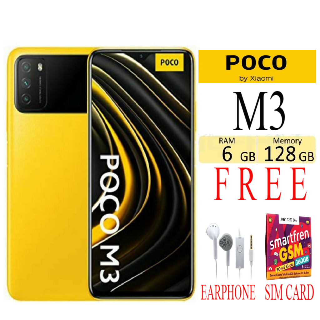 Xiaomi Poco M3 Ram 6/ 128 gb Garansi Sein -toko Giá 1,240,000 Đồng*Miễn phí vận chuyển
