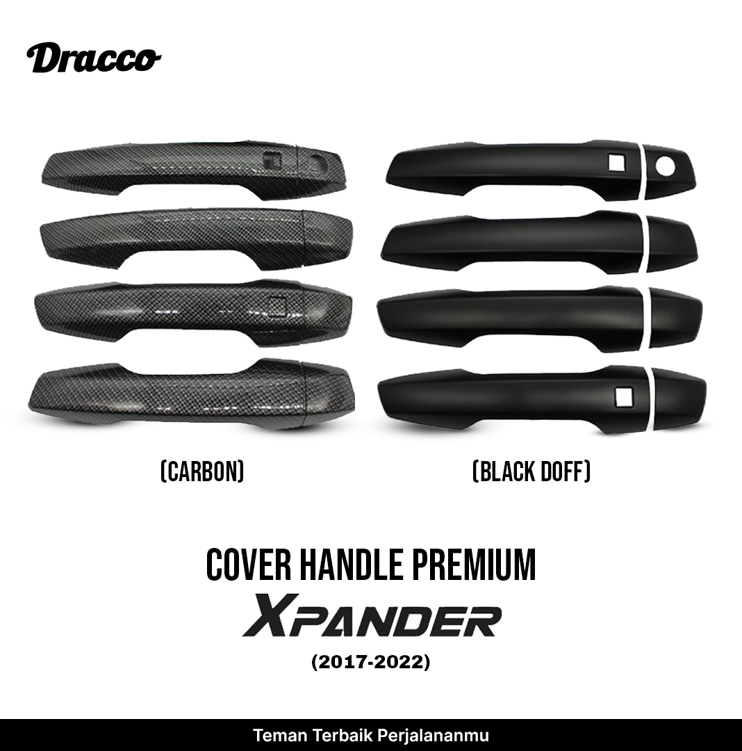 Premium Handle Cover Xpander 2017-2022 Carbon Black Doff Car Door Handle Cover Dracco Accessories - Merek Dracco Harga 77,984 rupiah*Gratis Ongkir