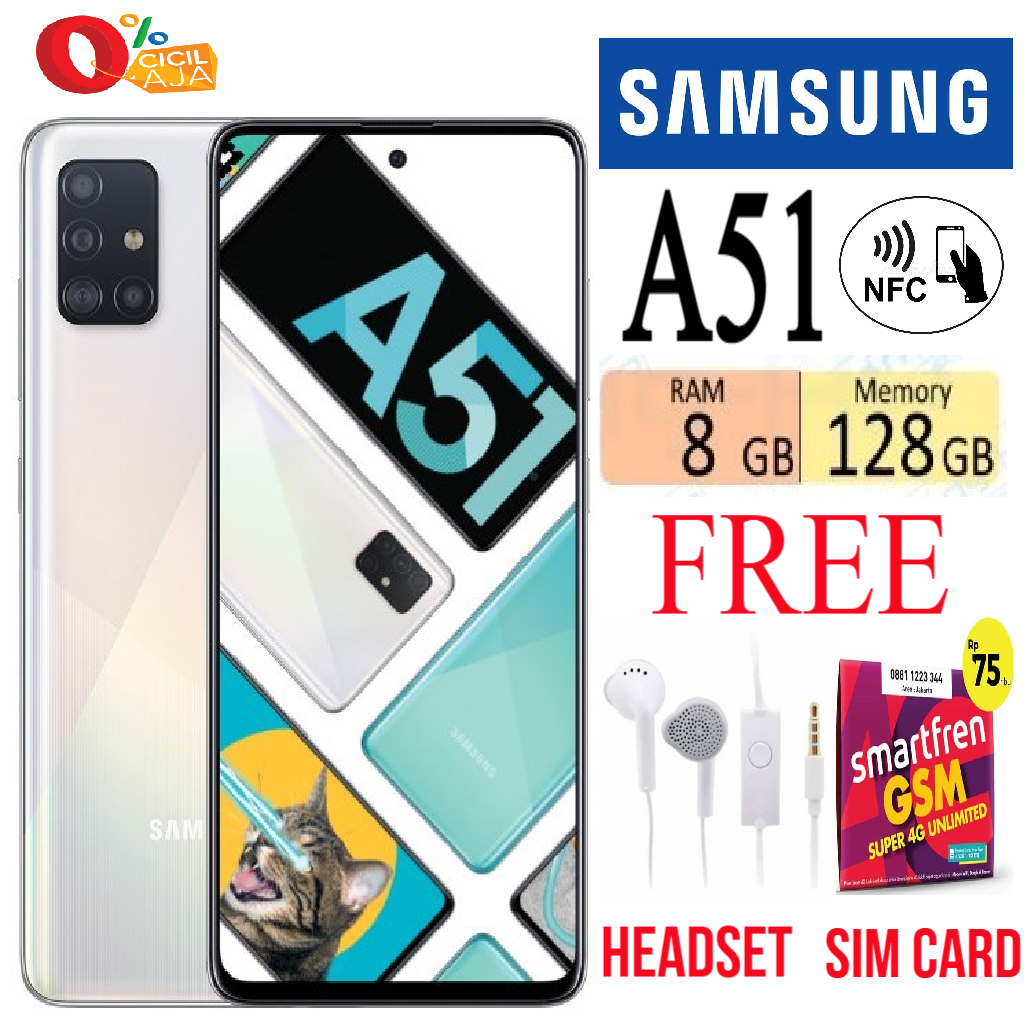 Samsung Galaxy A51 RAM 8/128 GB FULLSET Bergaransi Giá 2,650,000 Đồng*Miễn phí vận chuyển