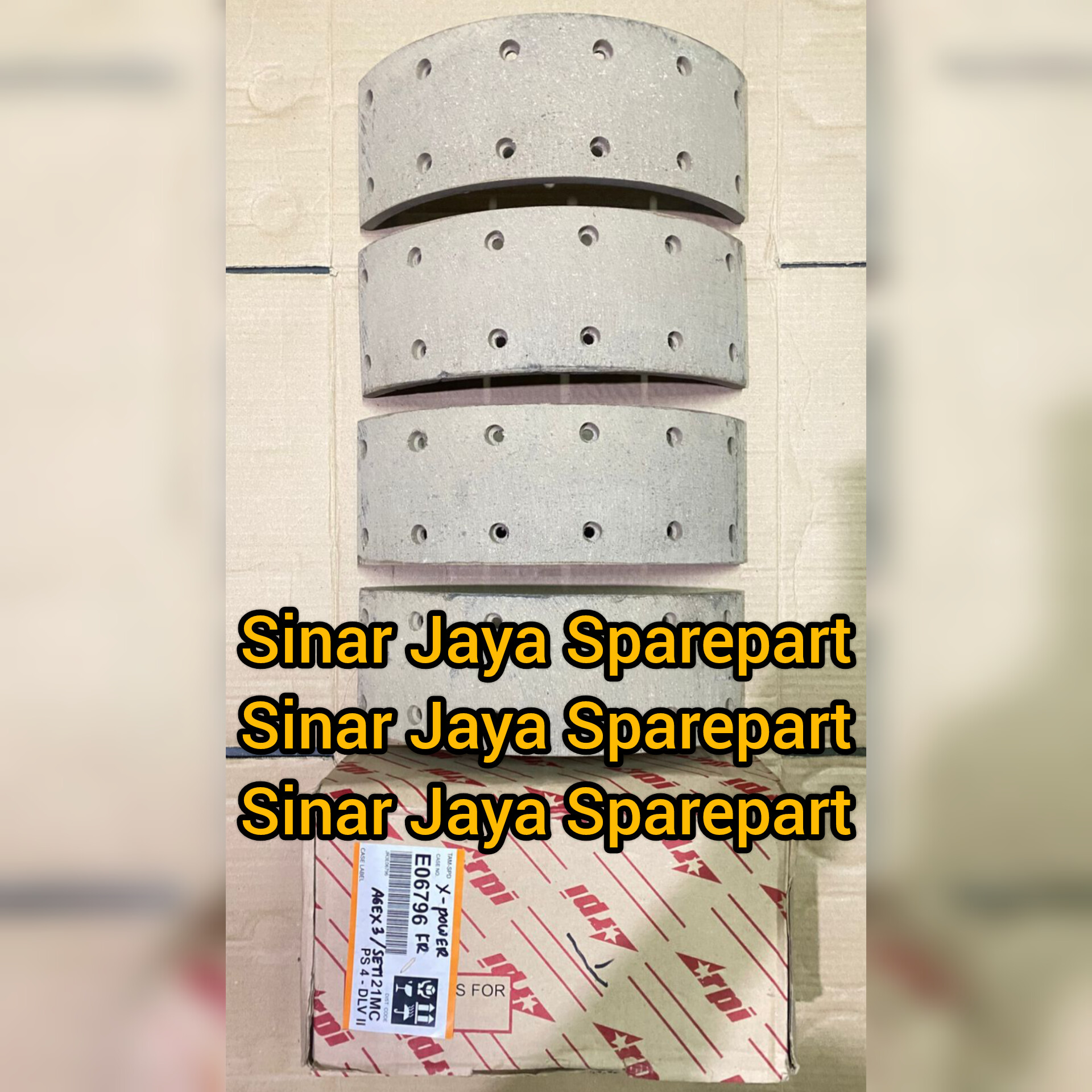 X-power RE50 front brake lining or front brake lining Harga 400,000 rupiah*Gratis Ongkir