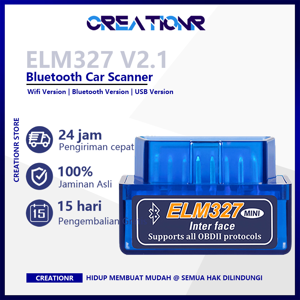 Jual KINGBOLEN ELM327 OBD2 Bluetooth Wifi V1.5 OBD OBDII Mobil PIC1825K80 -  Bluetooth - Jakarta Utara - Dvb Garage