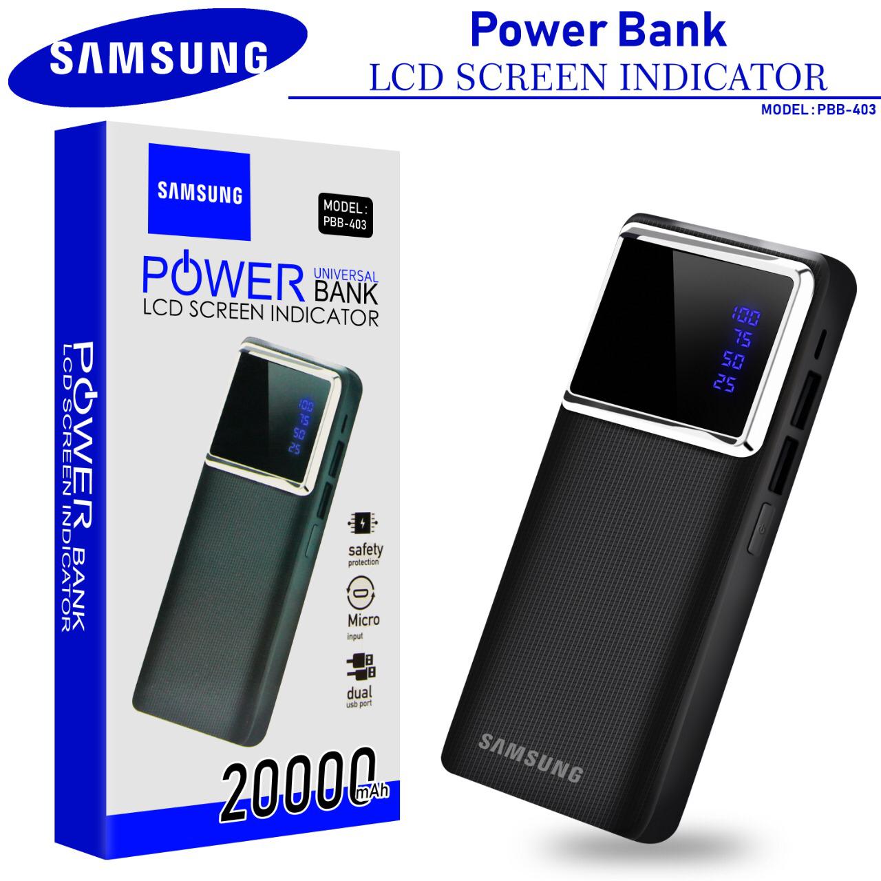 PB Powerbank Power Bank Samsung Kapasitas 20000 Mah PBB 403