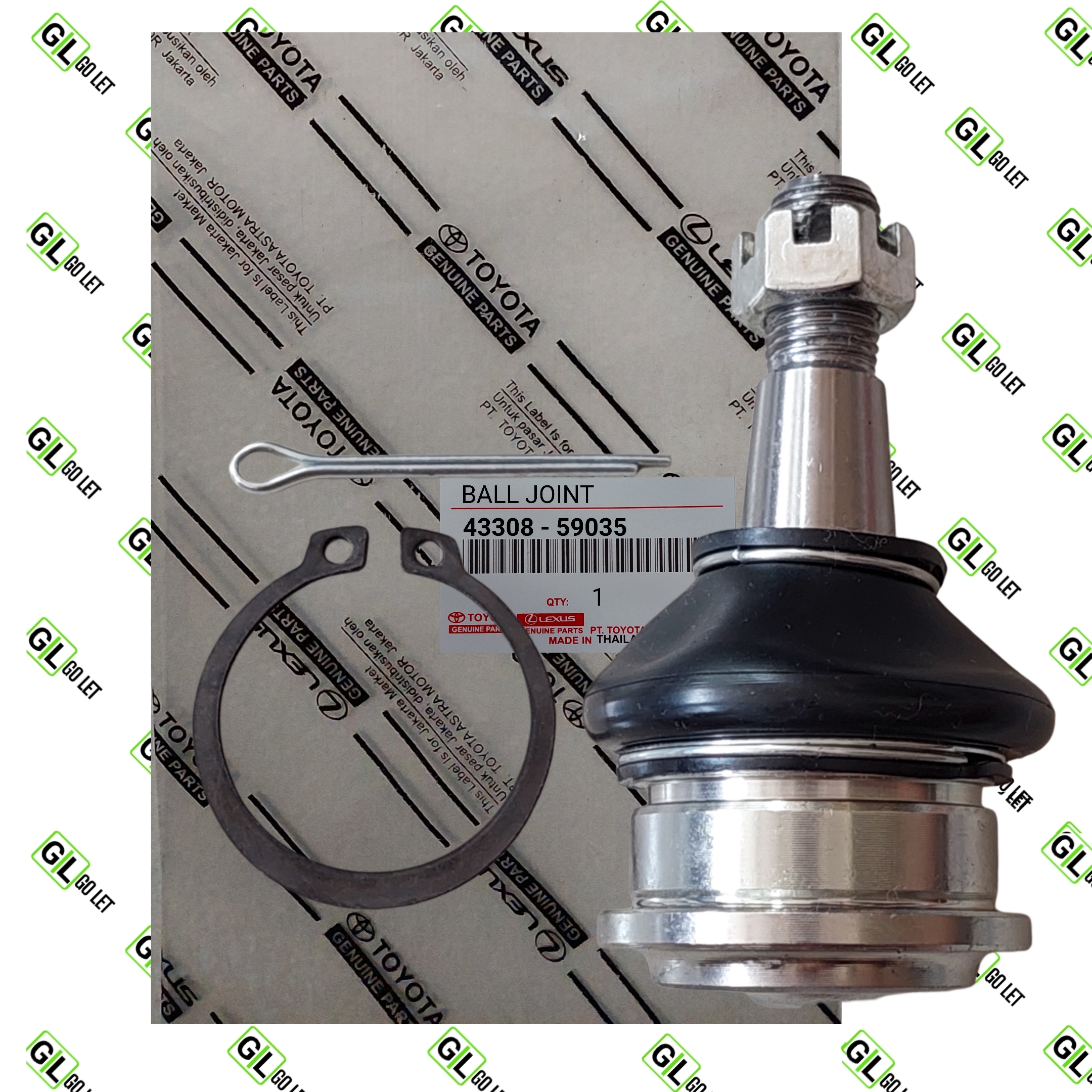 BALL JOINT TOYOTA VIOS LIMO YARIS NEW VIOS AGYA CALYA 43308-59035 Harga 66,500 rupiah*Gratis Ongkir