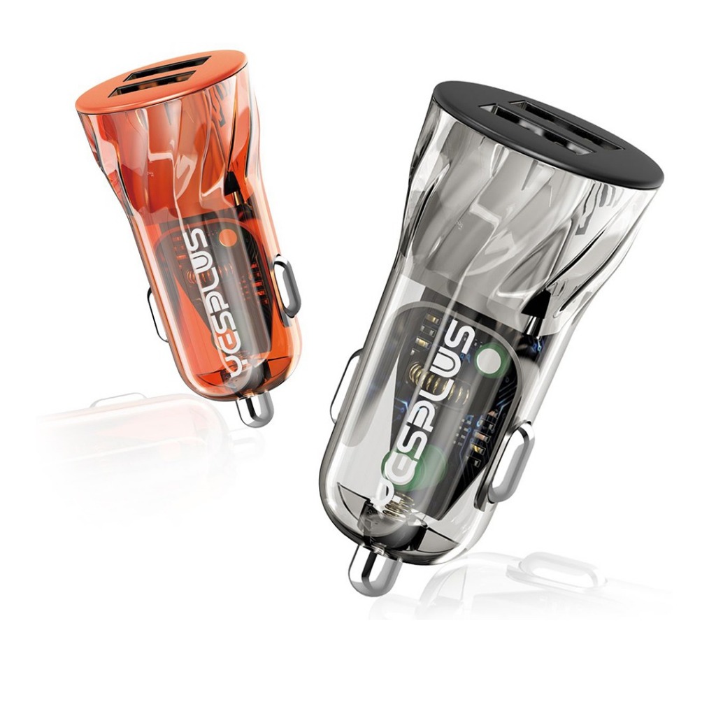 New Transparent Car Charging YESPLUS YS-1210 Charging Saver Dual Port 3.1A 15W Fast Charging USB Harga 23,899 rupiah*Gratis Ongkir