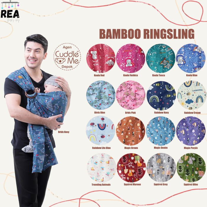 Gendongan Ring Sling Cuddle Me Cuddleme Bamboo Ring Sling Usia 20