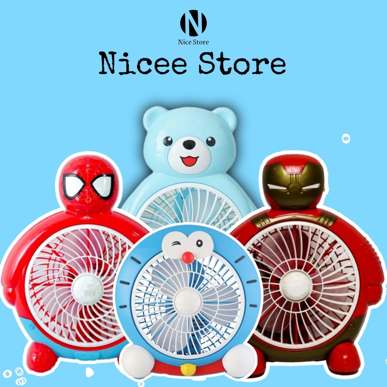 10 and 8 Inch Character Fans Electric Table Fans/Character Fans