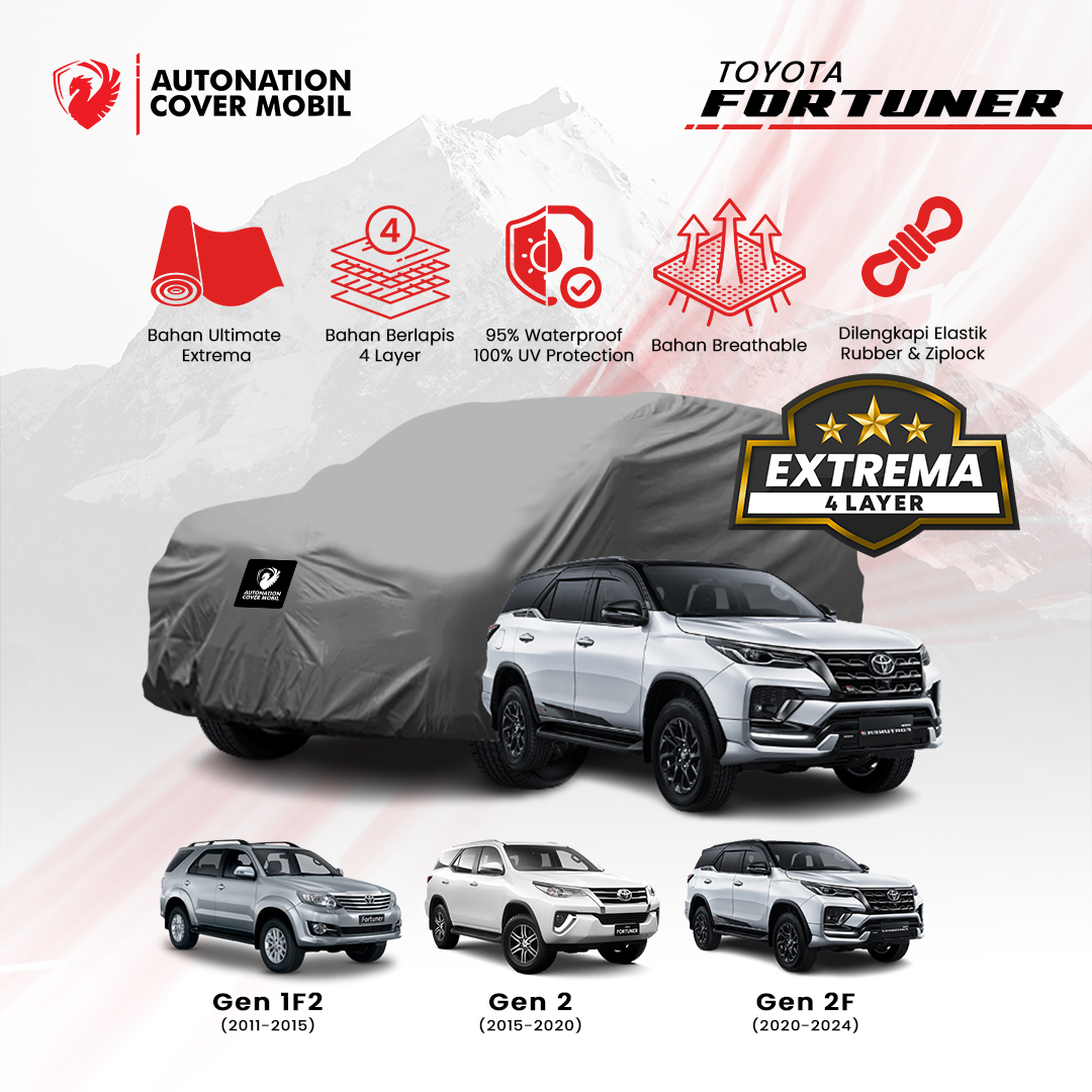 Autonation Garage - Cover Mobil Toyota Fortuner Extrema 4 Layer Harga  1,229,000 Ringgit*Penghantaran Percuma