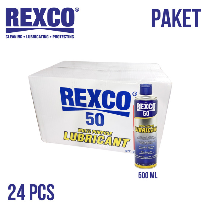 Rexco 50 SET 24 Pelumas Serba Guna / Anti Karat 500 Ml DUS Harga 1,545,984 rupiah*Gratis Ongkir