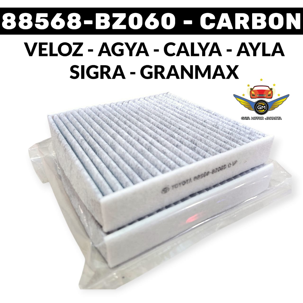 Carbon cabin filter-Toyota Veloz-all new Avanza-Agya-calya-Sigra-Ertiga carbon cabin filter Harga 49,000 rupiah*Gratis Ongkir