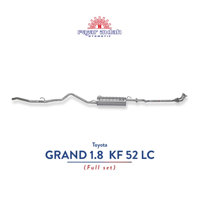 Knalpot Mobil Toyota GRAND 1.8 KF 52 Full Set 95 - 96 Harga 1,438,099 rupiah*Gratis Ongkir