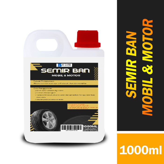 Semir Ban PREMIUM Pengkilap Ban & Penghitam Ban Mobil Motor 1 Liter Harga 33,300 rupiah*Gratis Ongkir